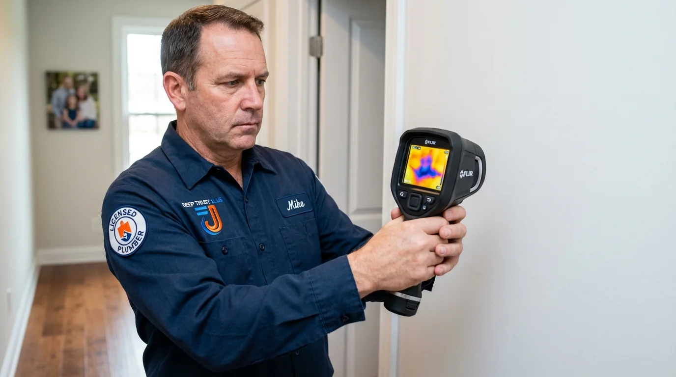 Thermal imaging leak detection by Johns Plumbing LLC in El Centro